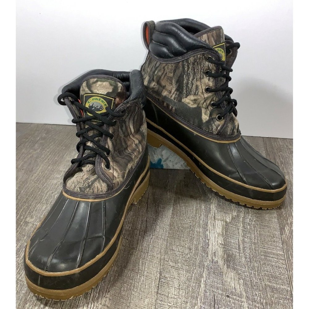 Crater Ridge * Camo * Duck Boots * Waterproof * Whitetail * Men's Size 8